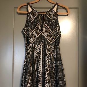 Free People Black/White party dress